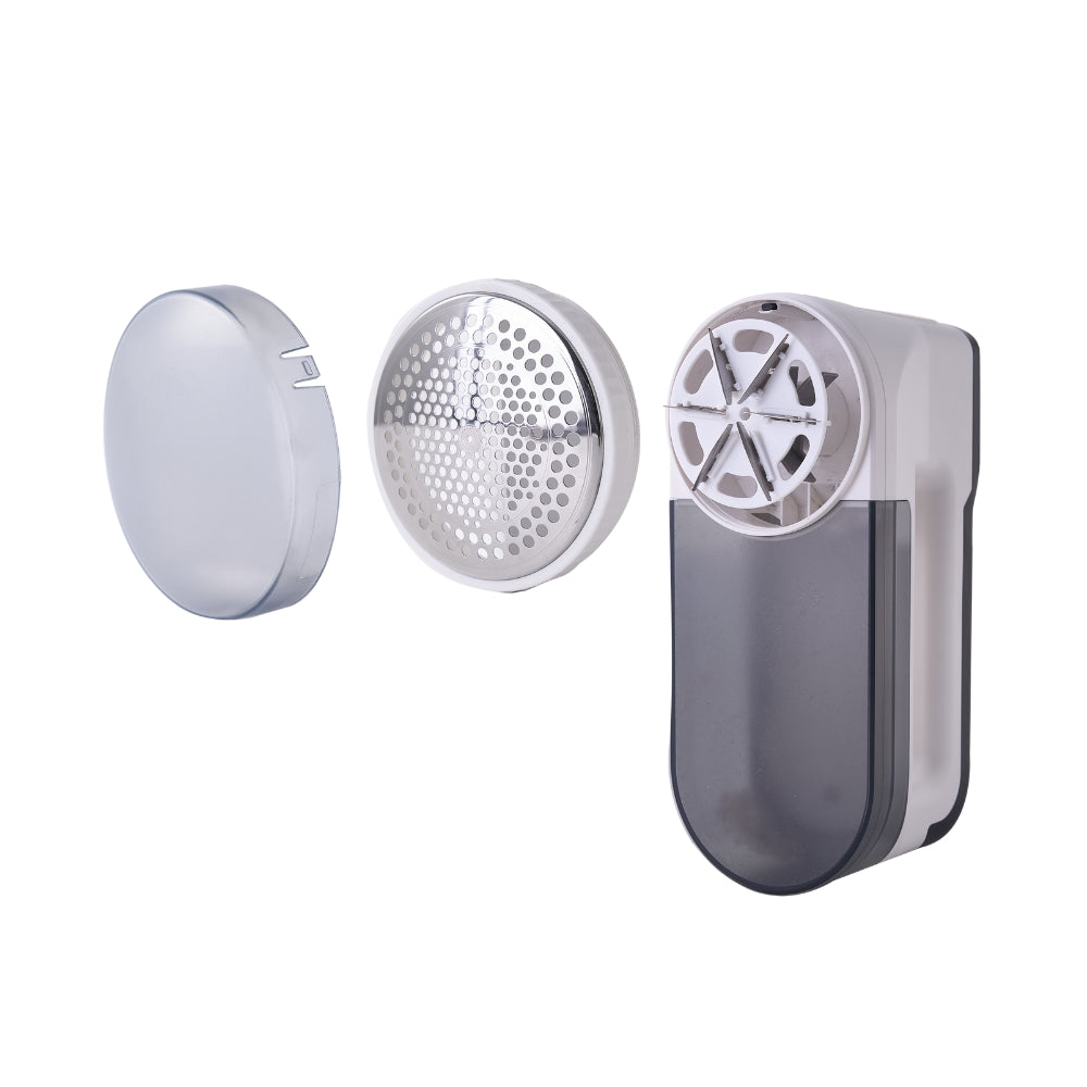 6 blade fabric shaver with stainless steel mesh cover and plastic storage cover