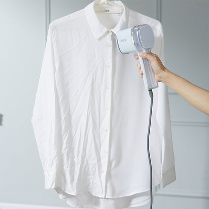 HS15 + Peri/Silver + Hand Held Steamers-7 + creaser brush straightening collar on white shirt