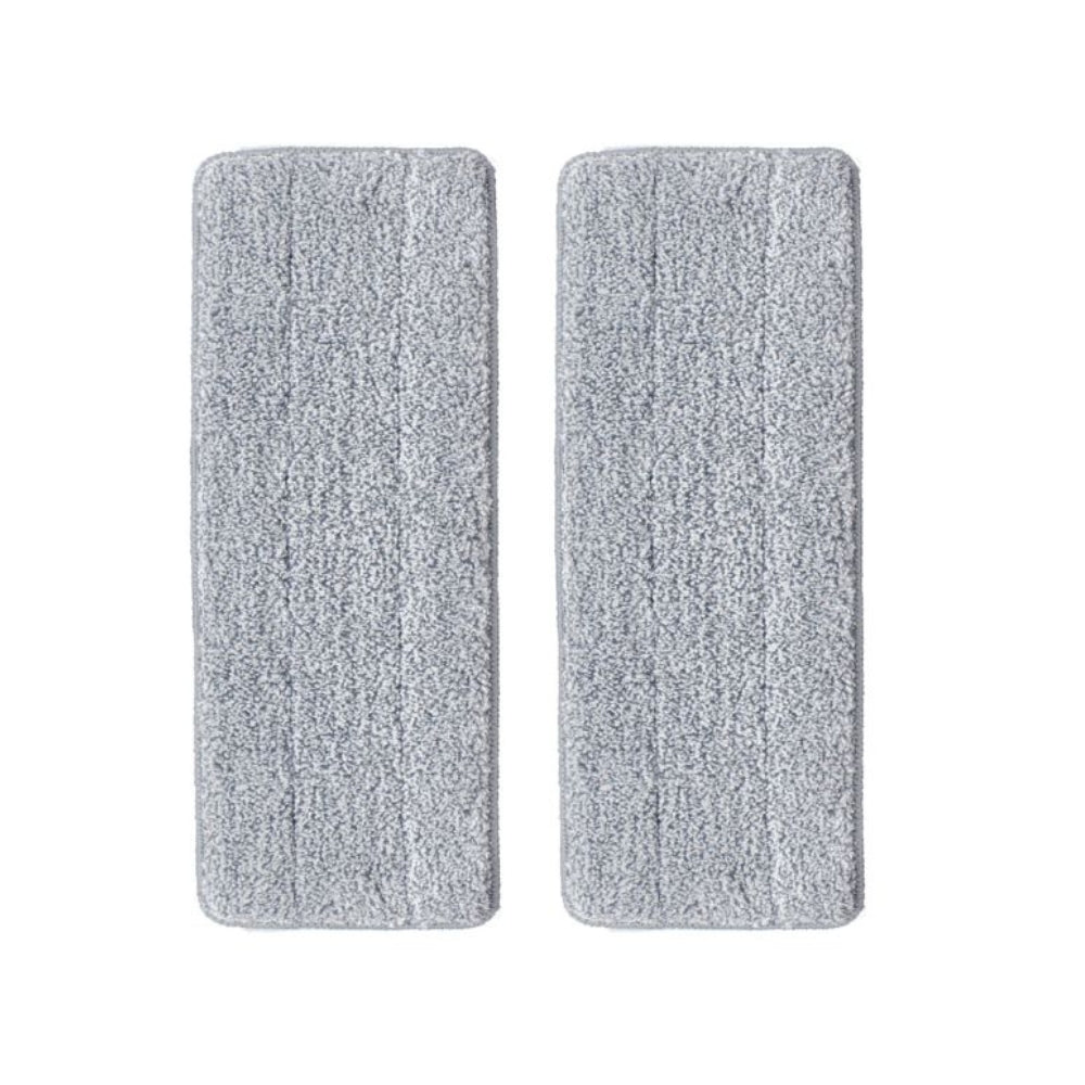 two microfiber mop pads