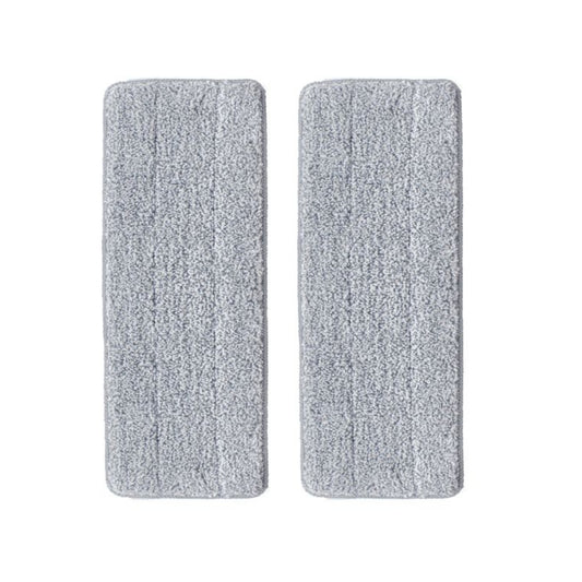 two microfiber mop pads