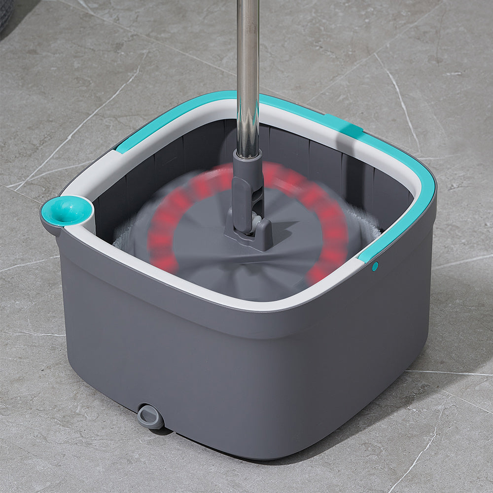 SPIN800 + Gray + Cleaning-6 + mop head spinning with red indicator light