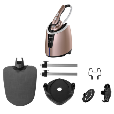 ironing board body of steamer two telscopic poles base hanger hook side resting plate