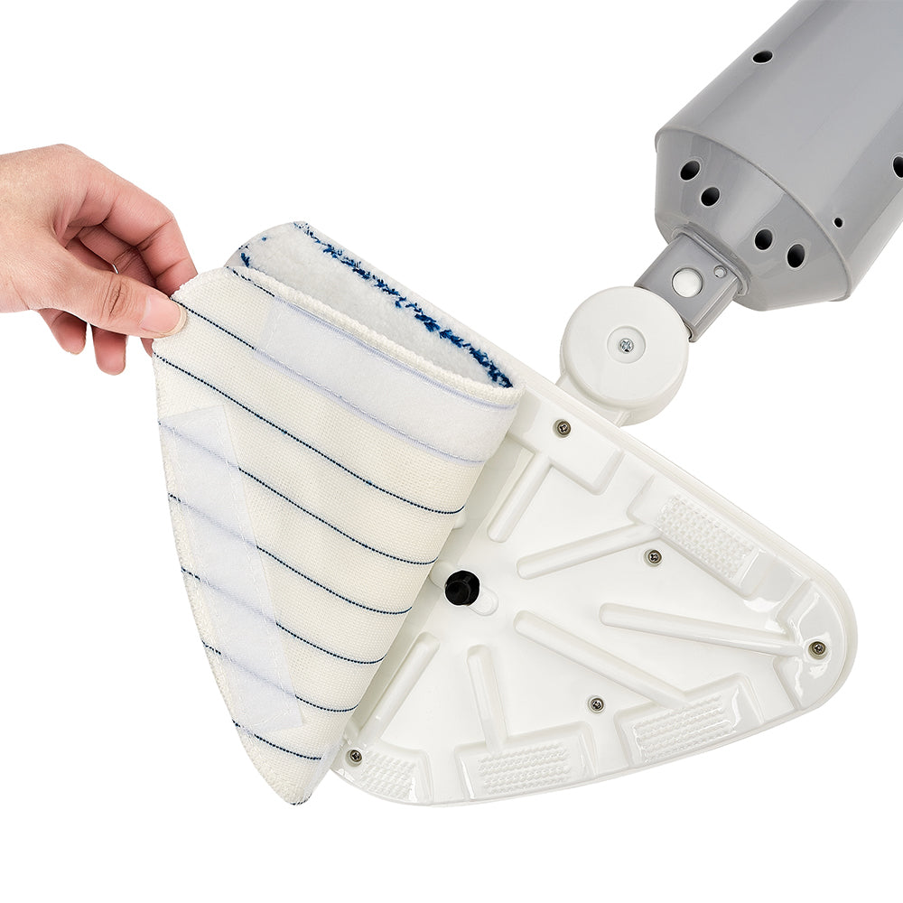 STM300  Gray  Cleaning-3  detachable reusable and washable microfiber mop pad