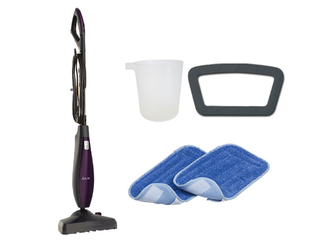 steam mop water cup carpet glider two microfiber mop pads
