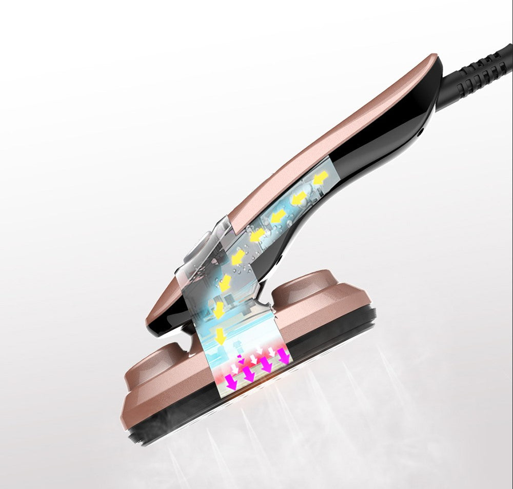 ST50-2 + close up of handle showing heat and steam travel