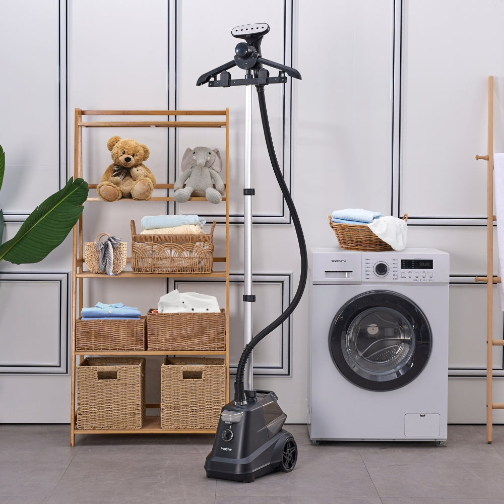 SX3 Black Upright In laundry room
