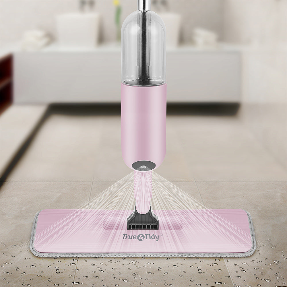SPRAY250 + Pink + Cleaning-1 + large spray area on tile floor