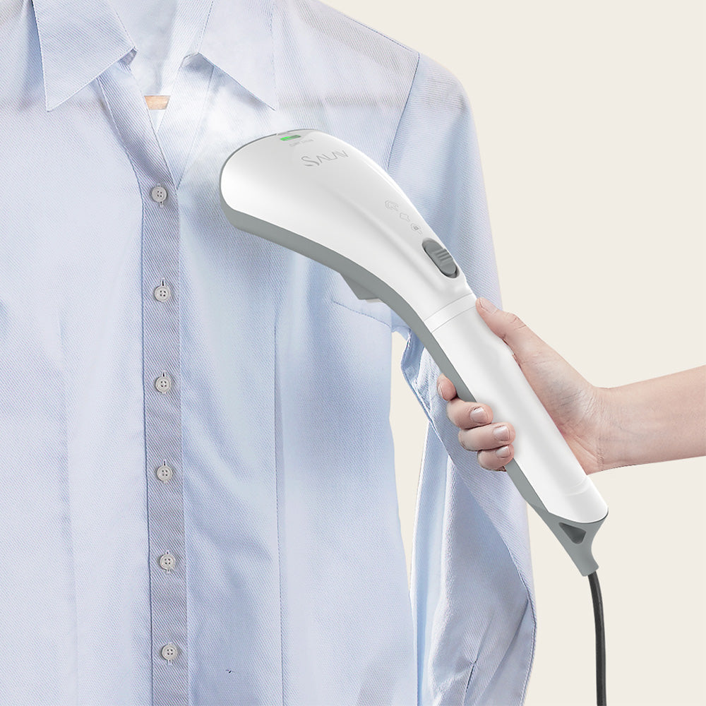 HS04 + Gray + Hand Held Steamers-1 + clothes steamer steaming cotton shirt
