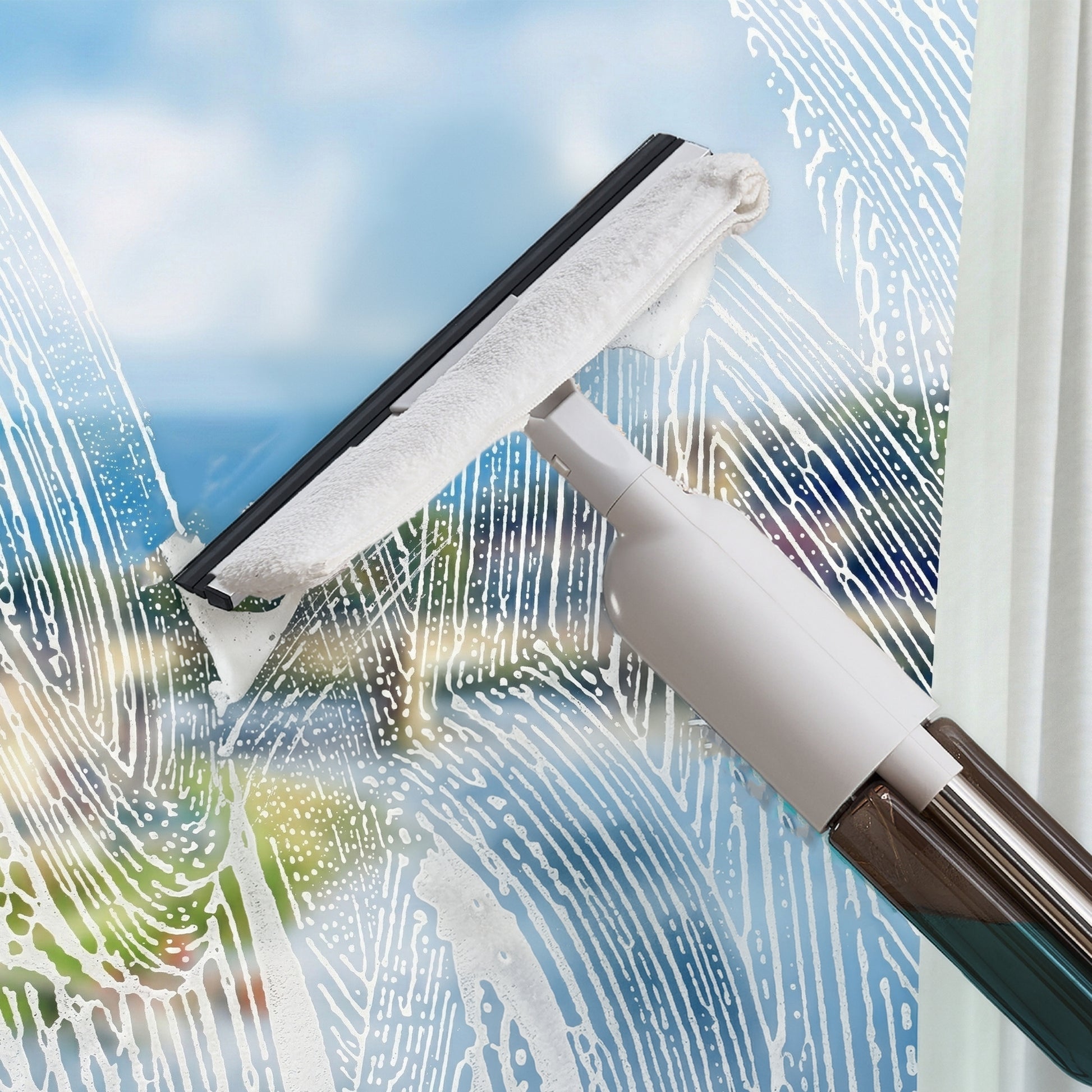 SPRAY400WHITESQUEEGEE HEAD ATTACHMENT CLEANS GLASS
